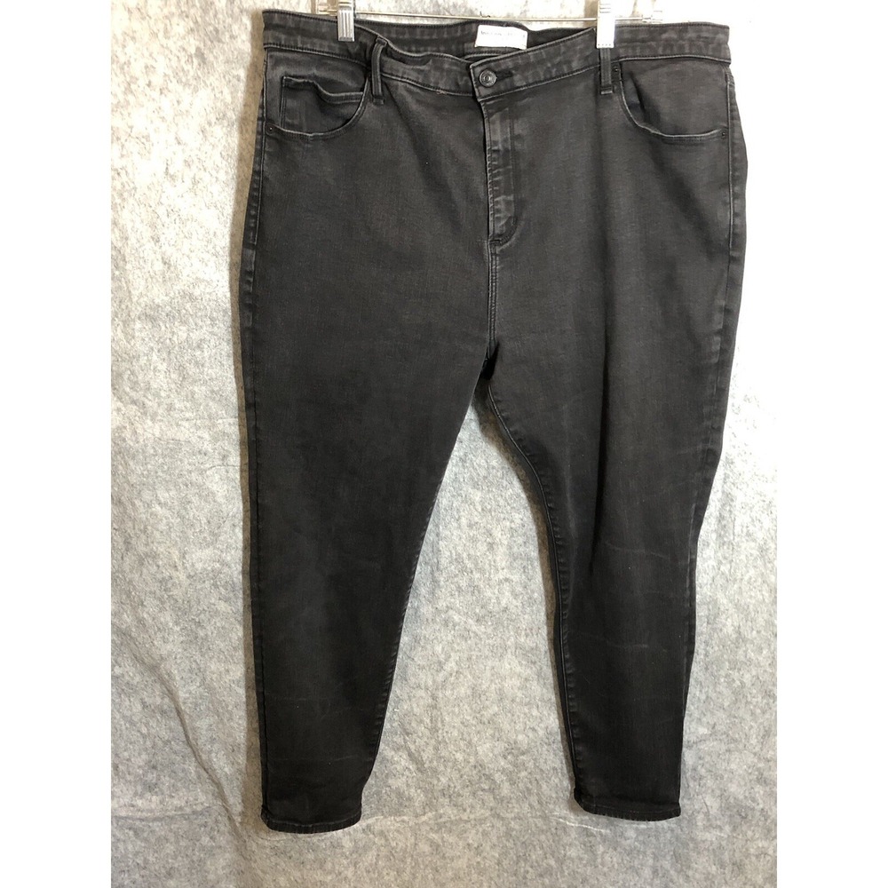 Abercrombie & Fitch Jeans Mens 36 Black Denim Relaxed Straight
